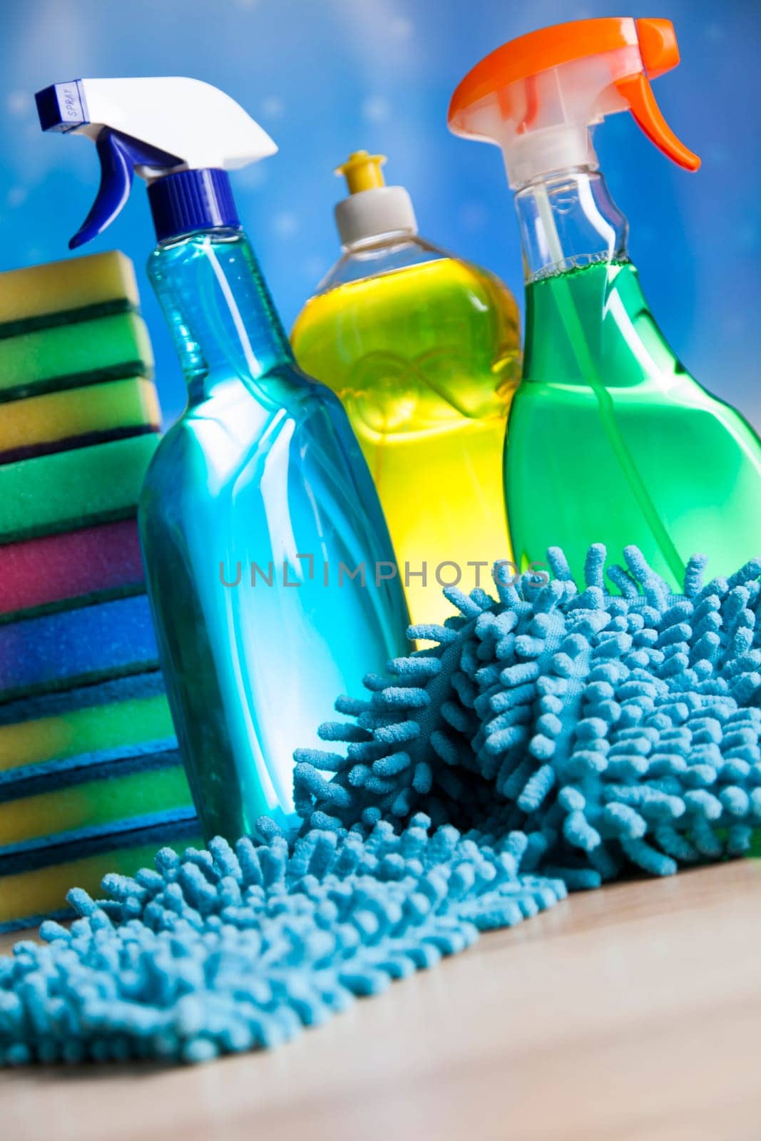 Cleaning Equipment, home work colorful theme