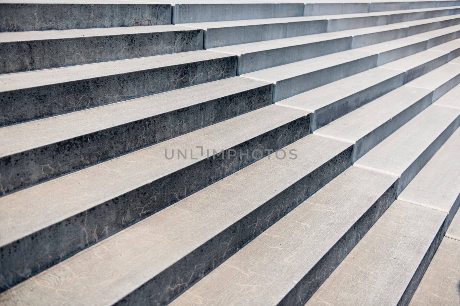 perspective view of a wide concrete trek with top-right escape point