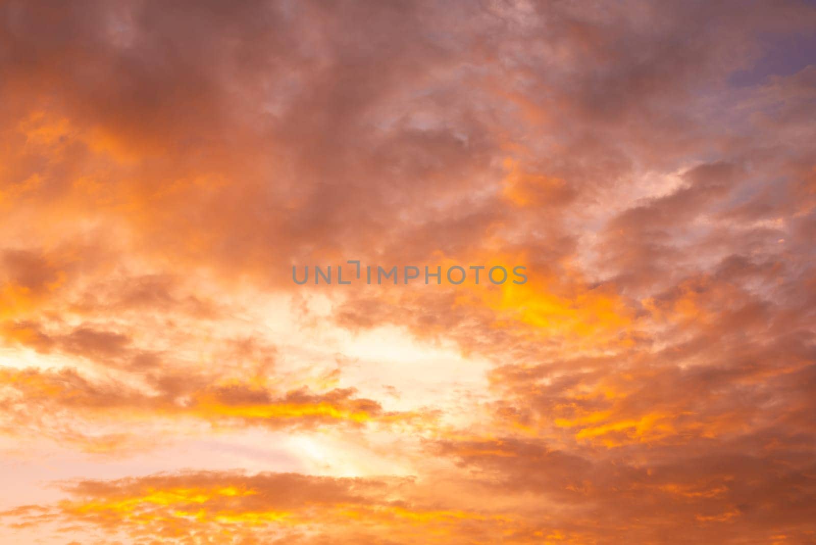 Abstract and pattern of cloud sky Calming coral, Orange, Trend color background, Pattern of colorful cloud and sky sunset or sunrise: Dramatic sunset in twilight, Beautyful of sky