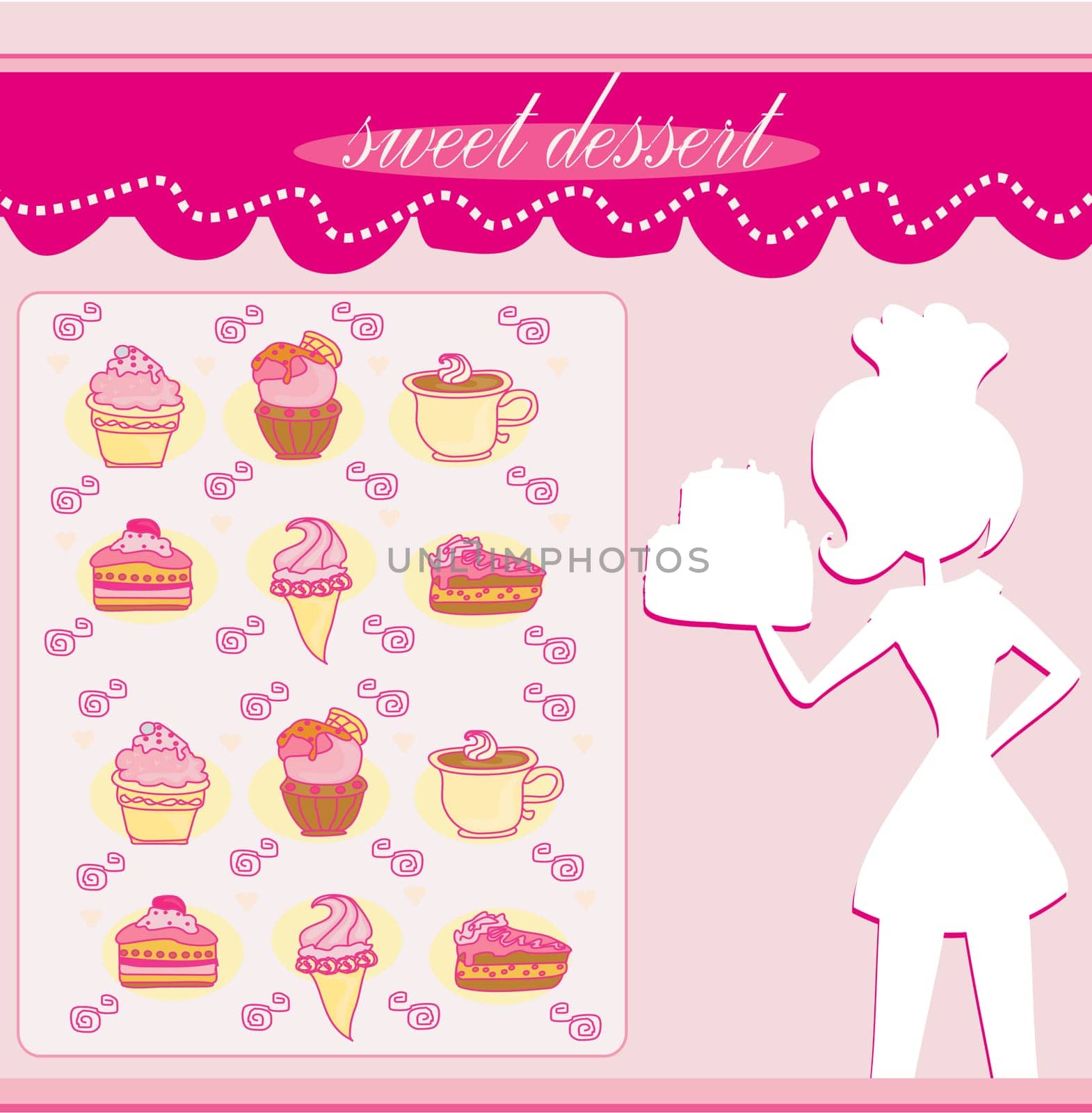 menu coffee shop - abstract background
