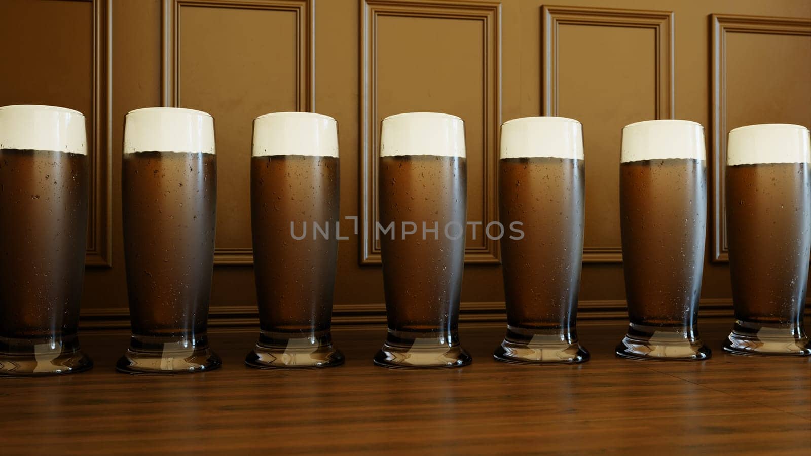 3D illustration Background for advertising and wallpaper in festival and beer celebrate scene. 3D rendering in decorative concept.