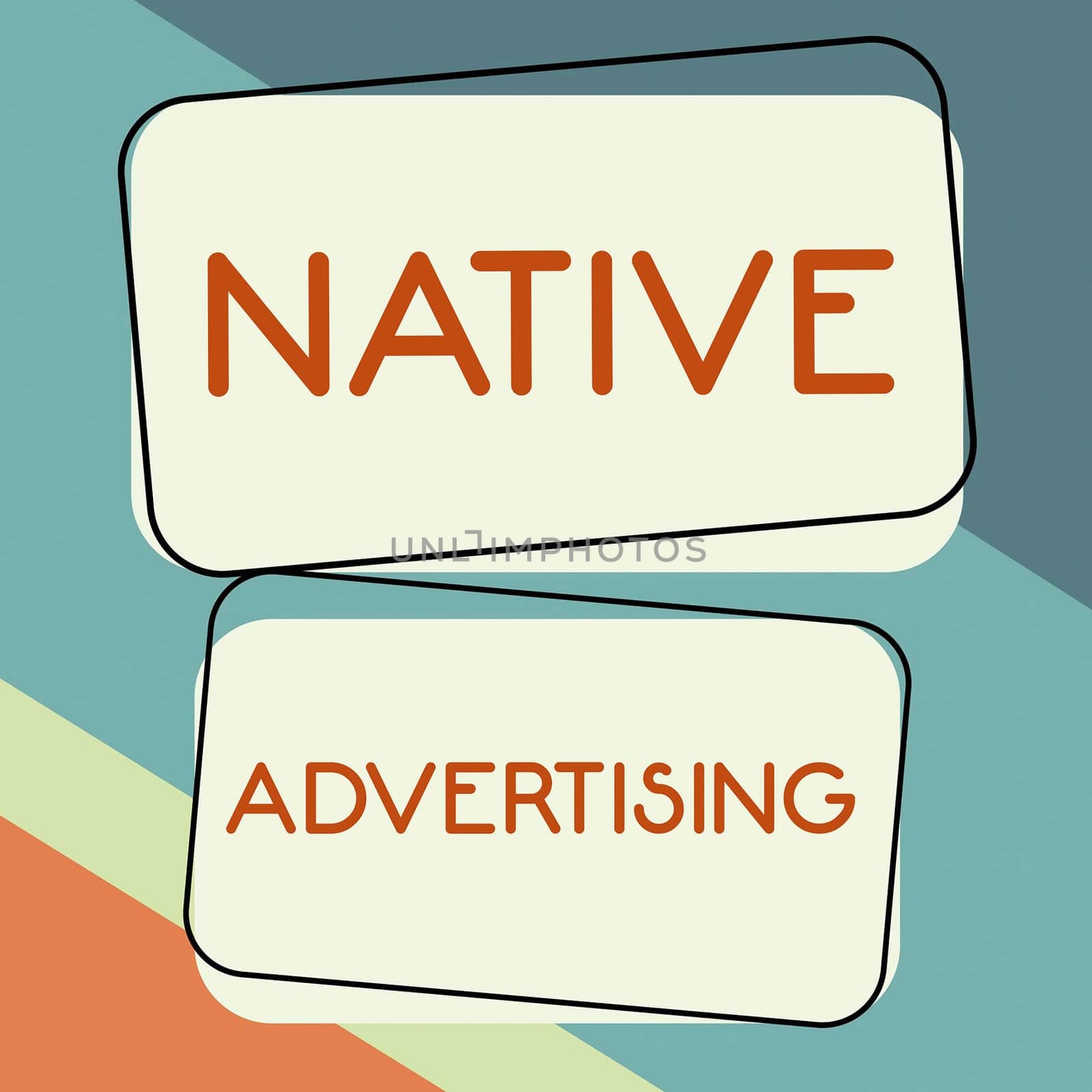 Handwriting text Native AdvertisingOnline Paid Ads Match the Form Function of Webpage, Word Written on Online Paid Ads Match the Form Function of Webpage