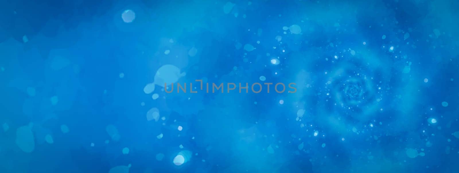 Abstract blue background with spiral. Swirling radial futuristic pattern.
