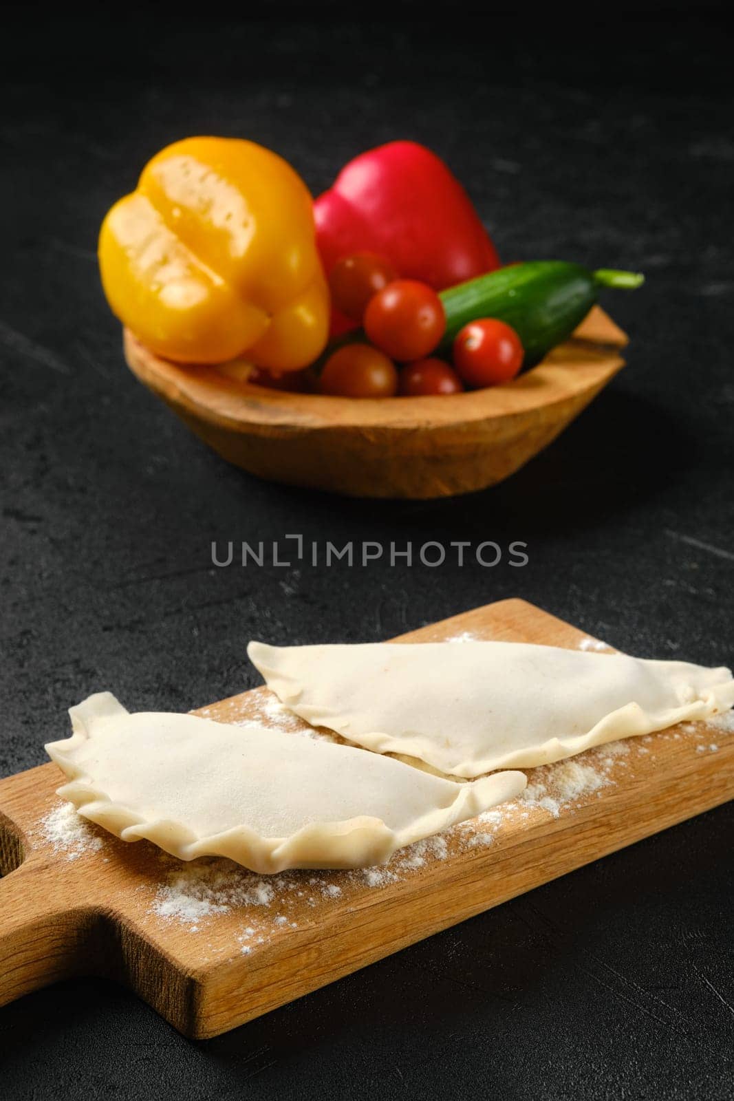 Cheburek - a pie made of thin unleavened dough stuffed with lamb and hot spices