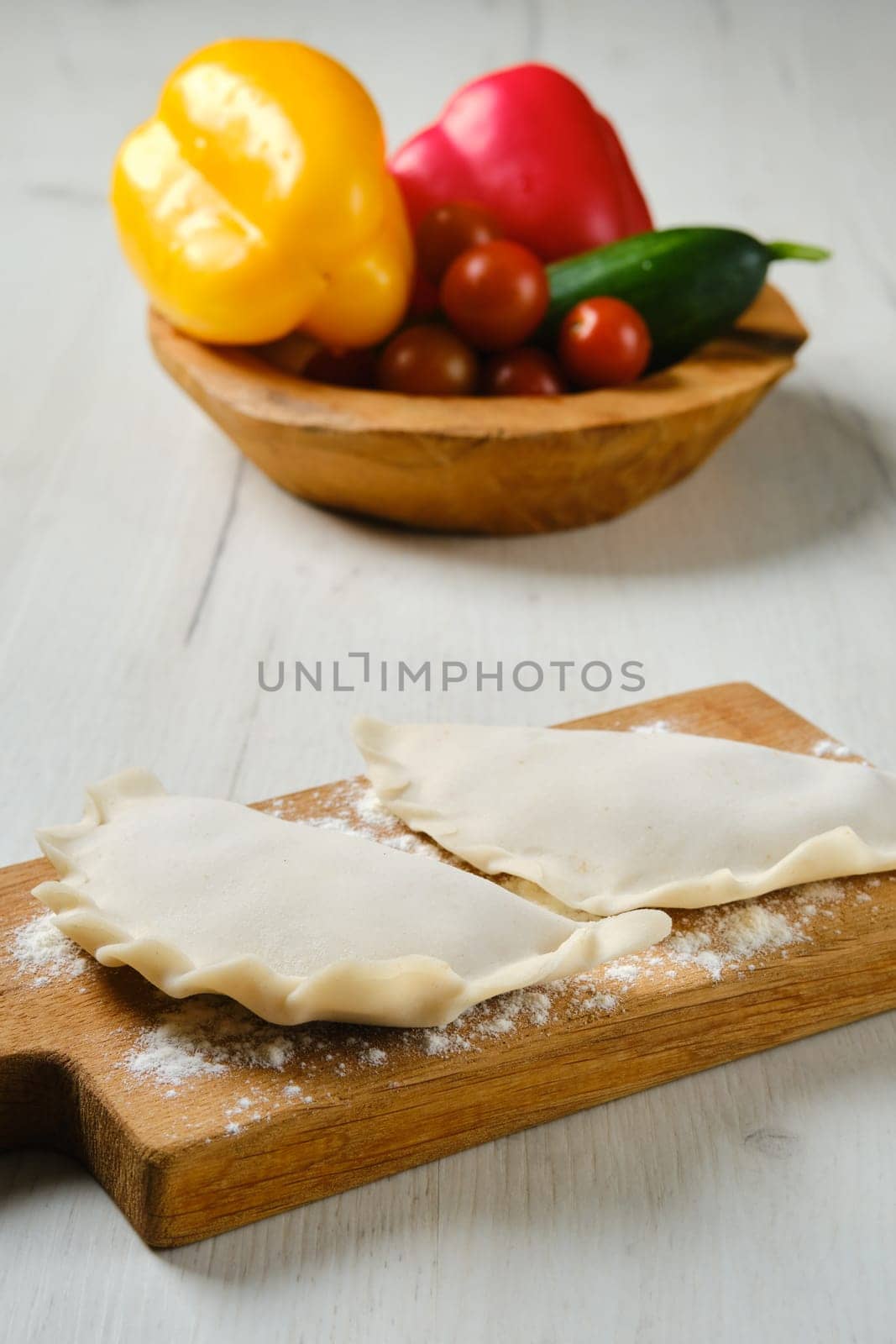 Cheburek - a pie made of thin unleavened dough stuffed with lamb and hot spices
