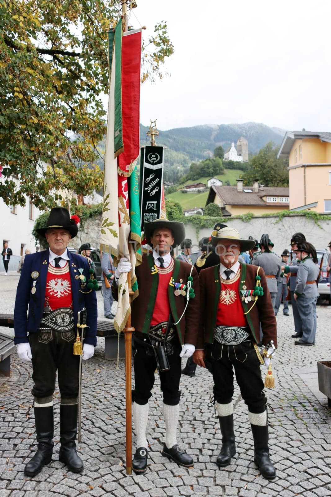 Festakt anlässlich des 100 jährigen Bestehens des Traditionsvereins Tiroler Kaiserjäger Schwaz, Tirol, Oesterreich, Schwaz