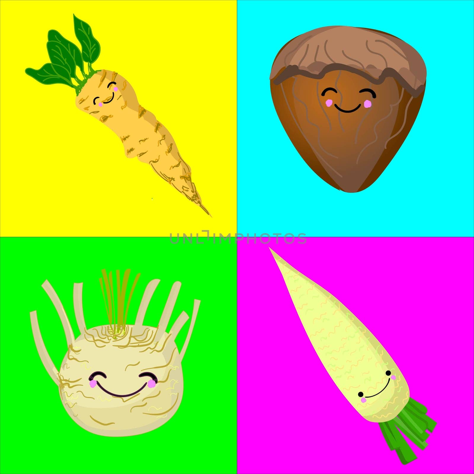 Memory game for children of preschool age. A set of paired cards for the development and training of children s memory. Postcards on the subject of VEGETABLES. Vector illustration