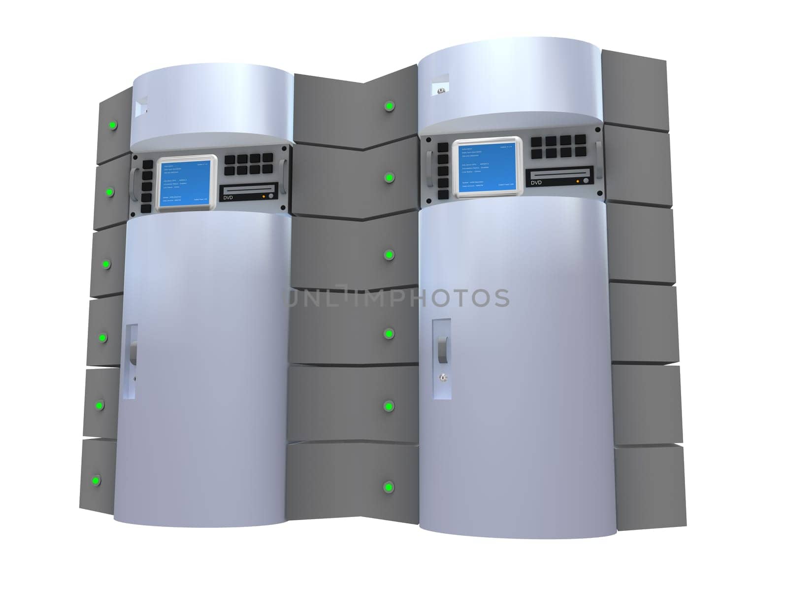 Silver 3d server.