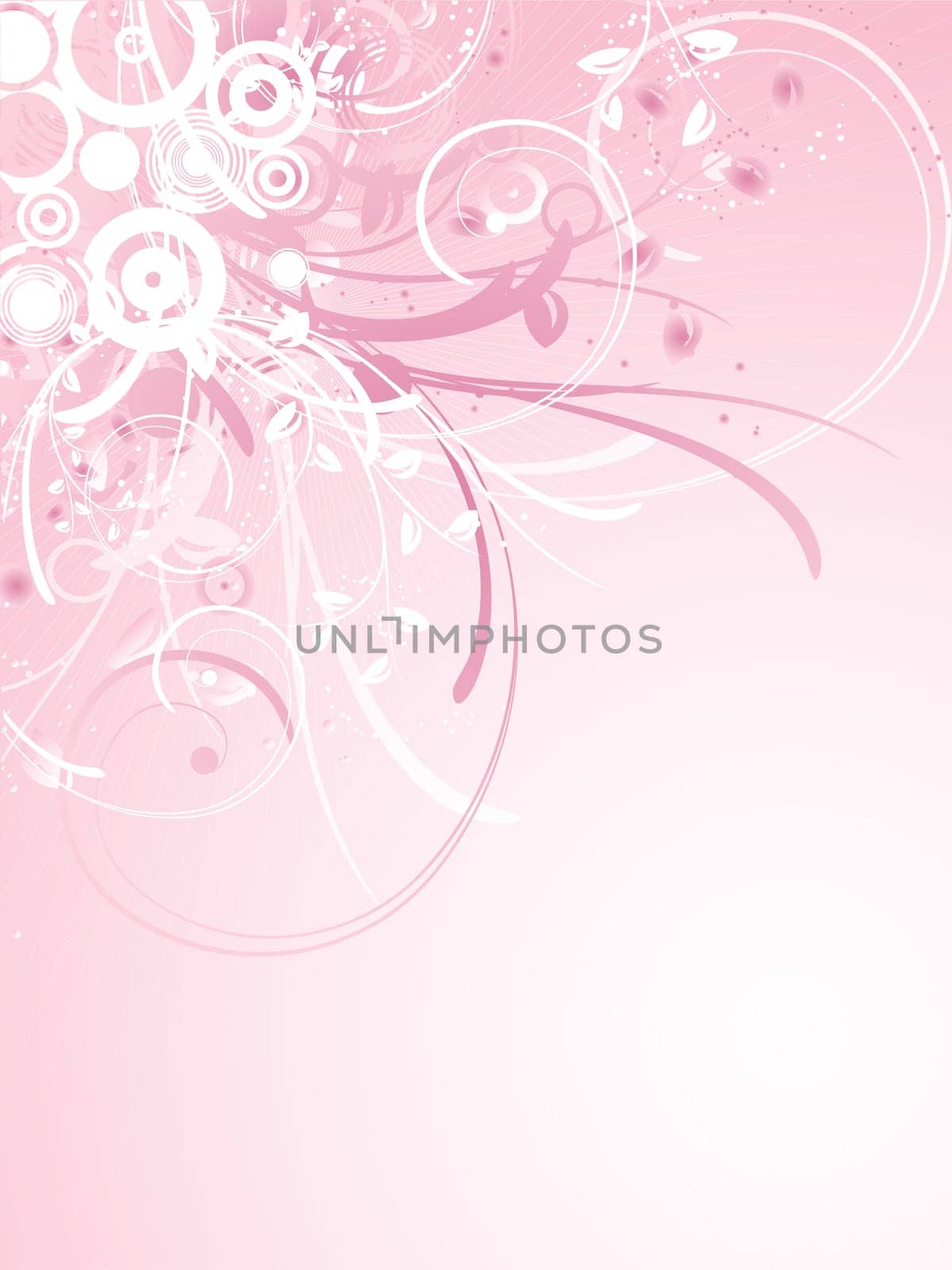 Abstract floral decoration