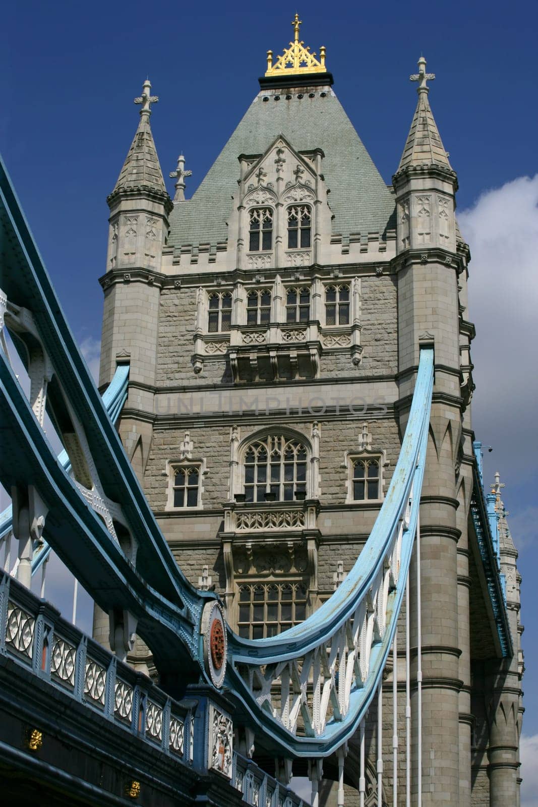 Tower Bridge over the river Thames in London.