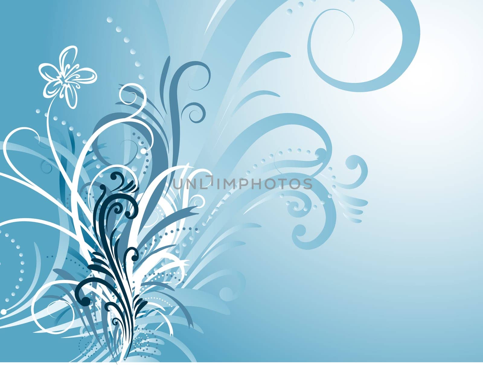 Abstract floral design