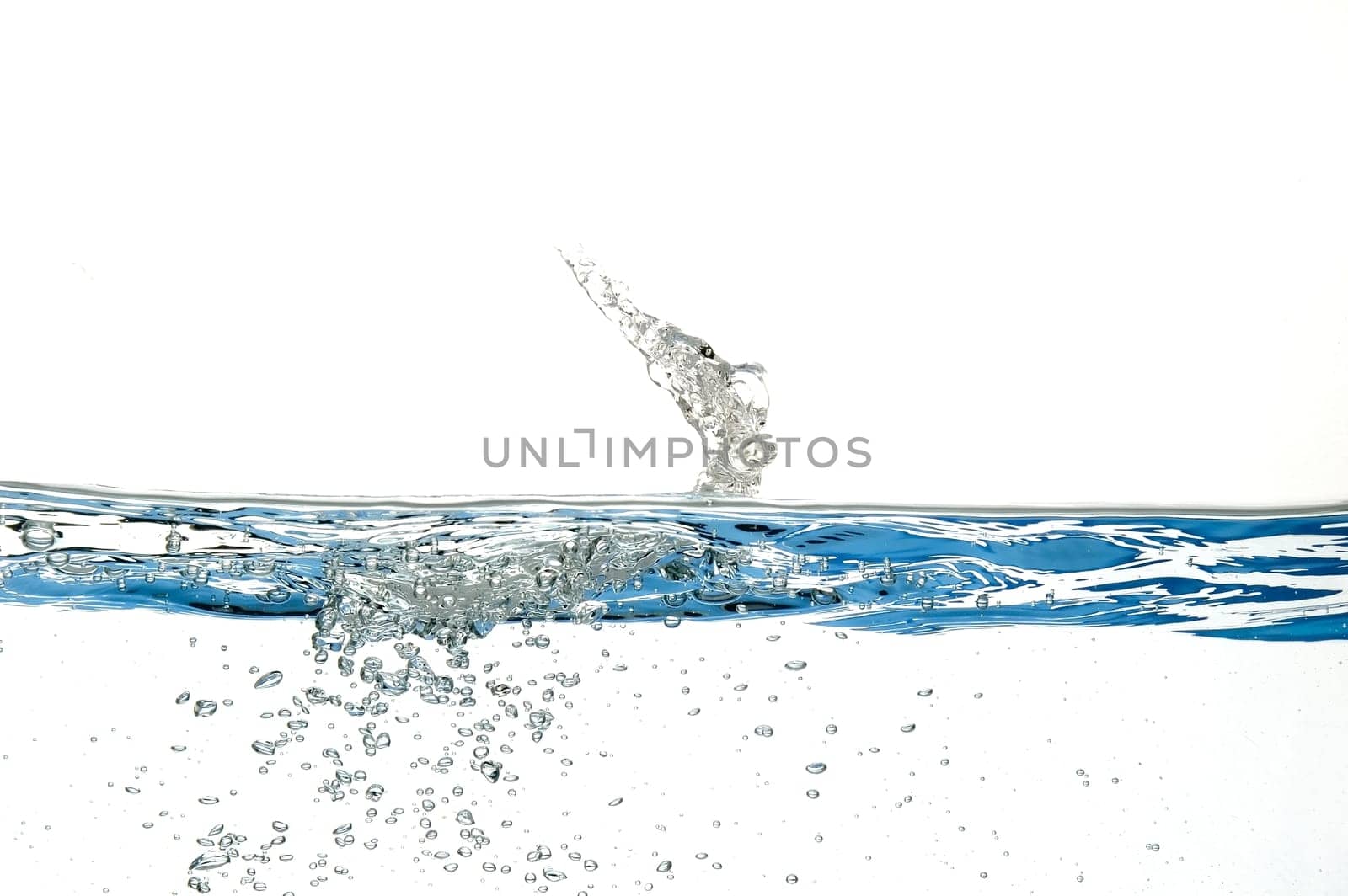 water bubbles isolated on white background