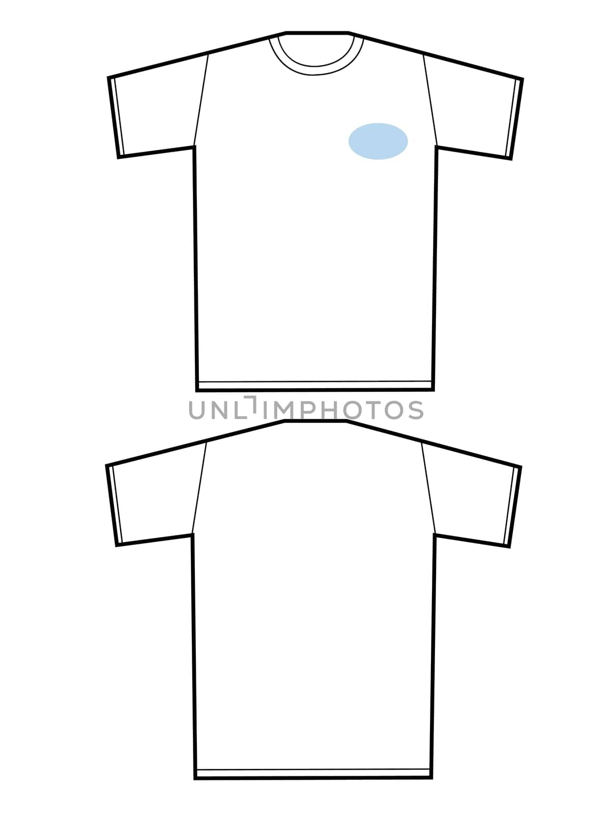 a image of   A model of a t-shirt design