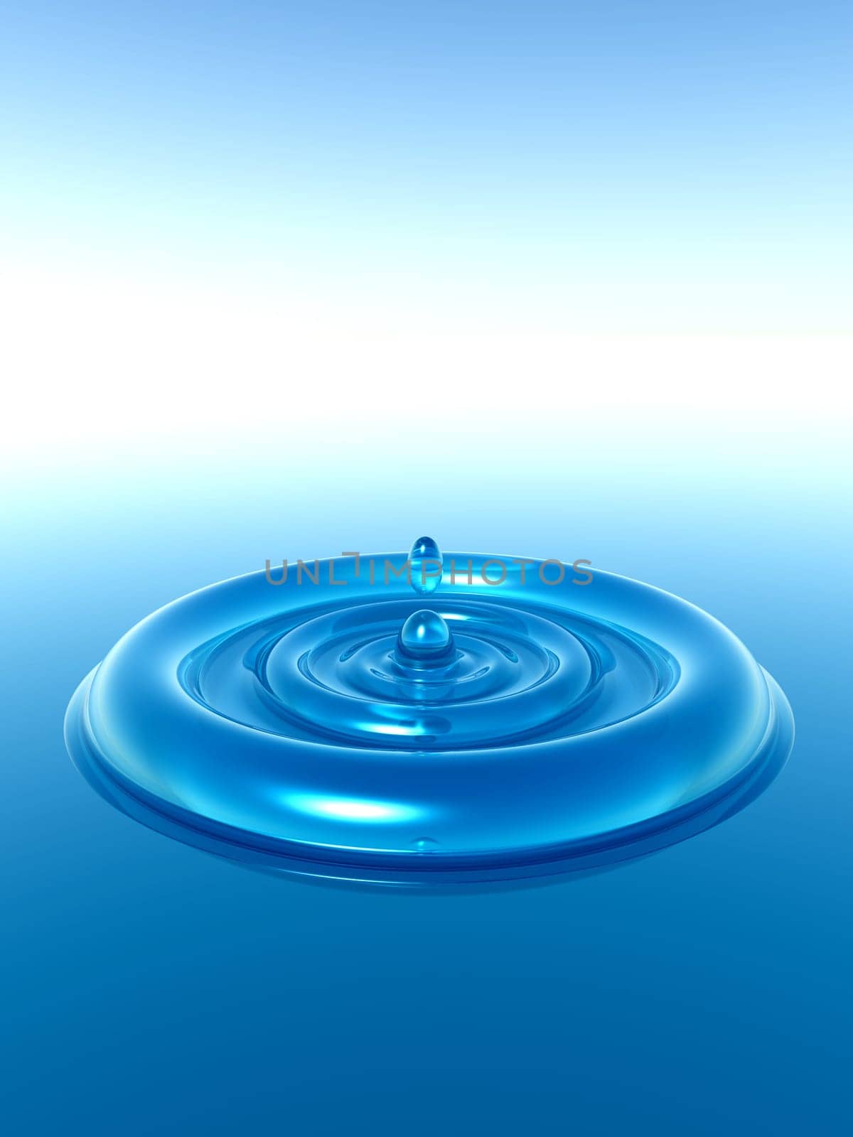 A computer created image of a liquid ripple.