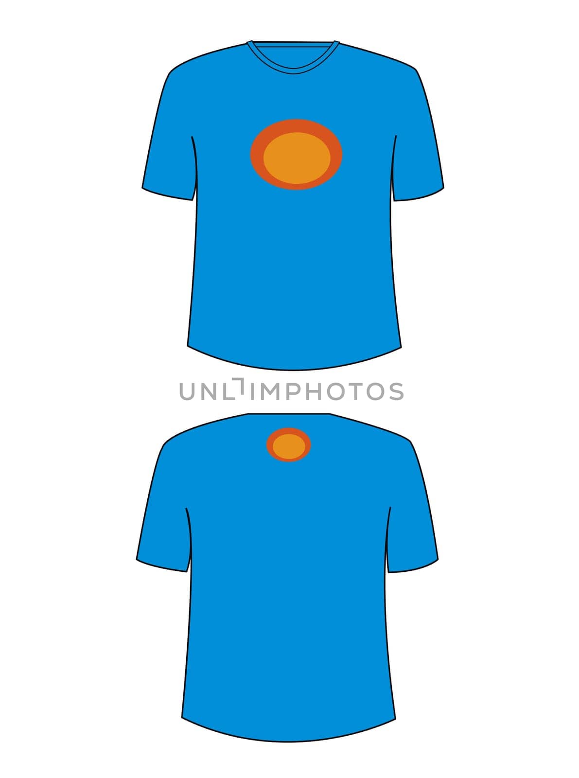 a image of   A model of a t-shirt design