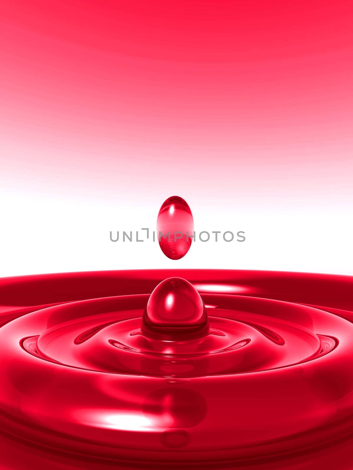 A computer created image of a liquid ripple.
