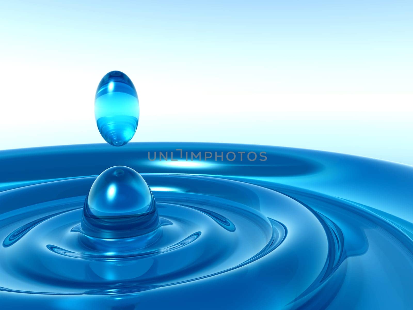 A computer created image of a liquid ripple.