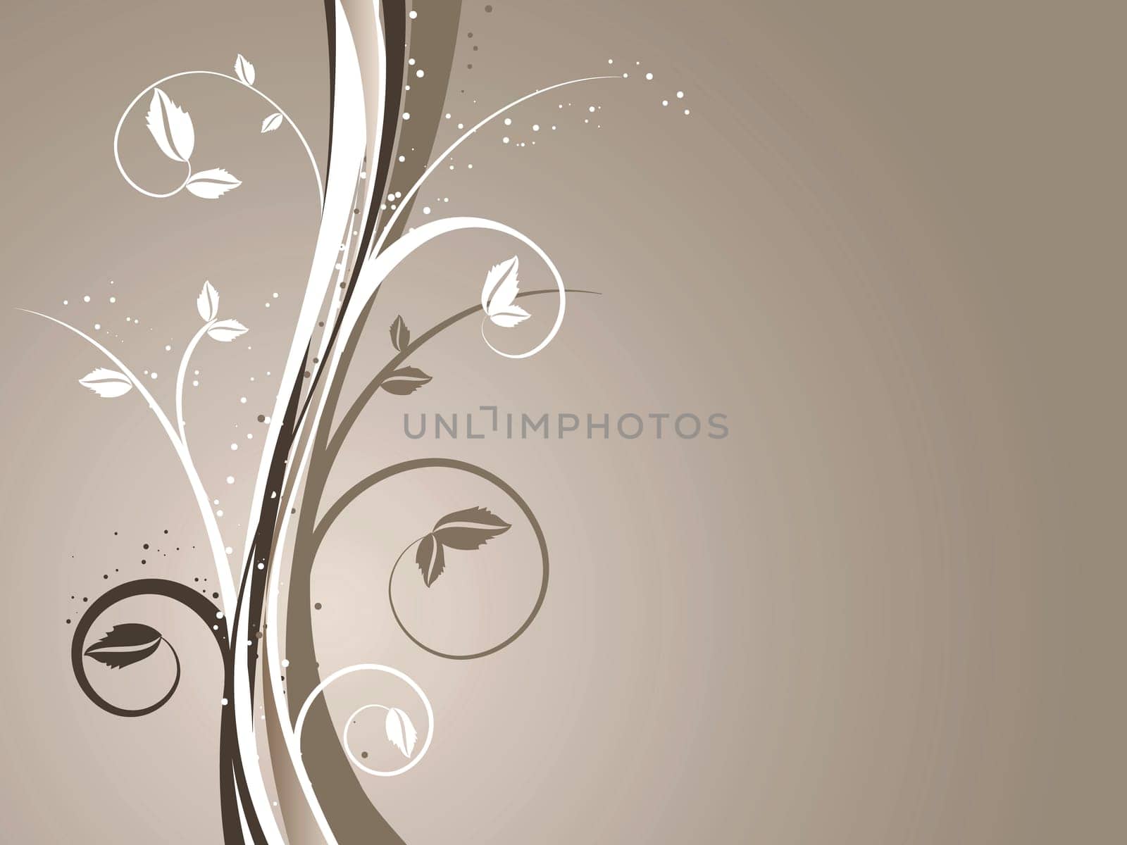Abstract floral design