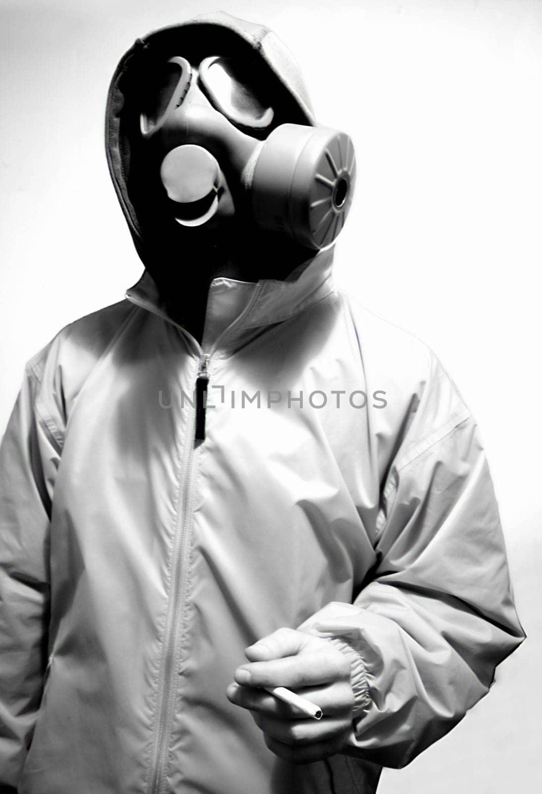 smoker holding the cigarette... smoking kills!