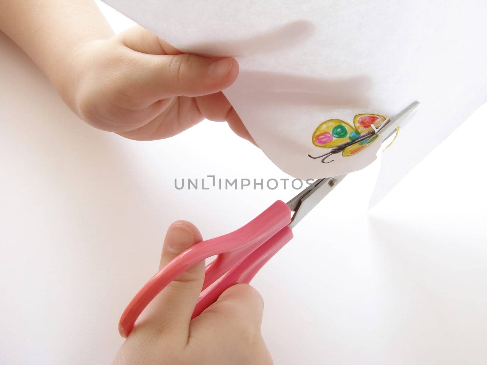 cutting out of the paper's picture