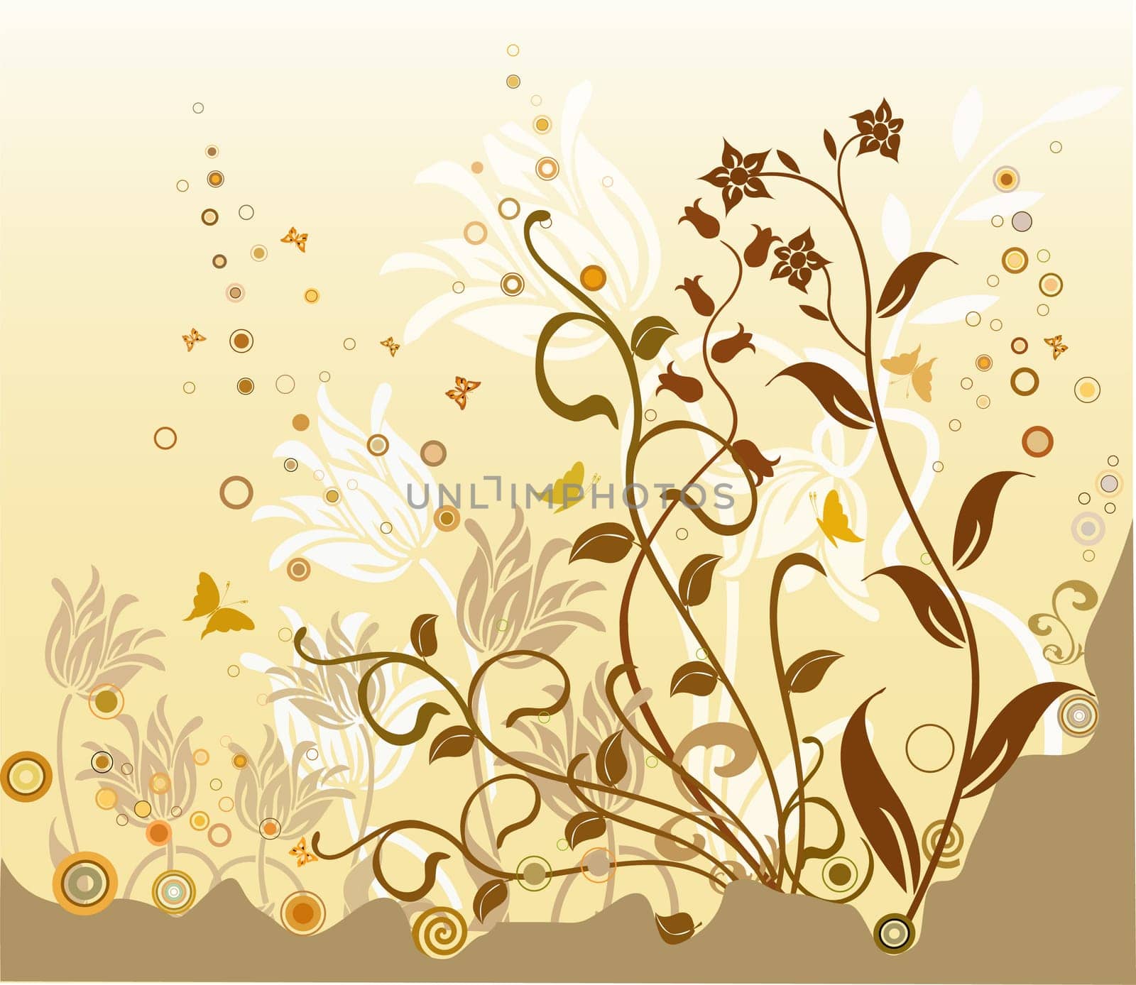 Floral Background - vector