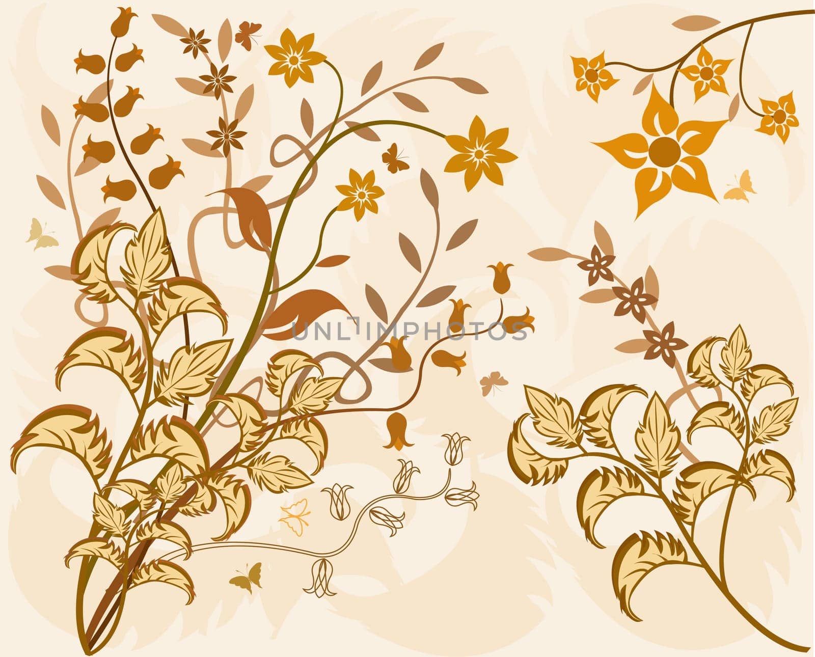 Floral Background - vector