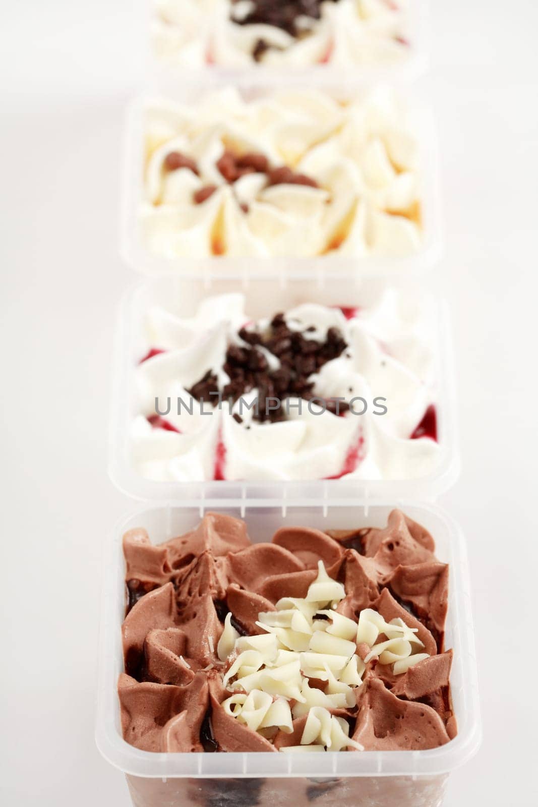 Different sorts of ice cream