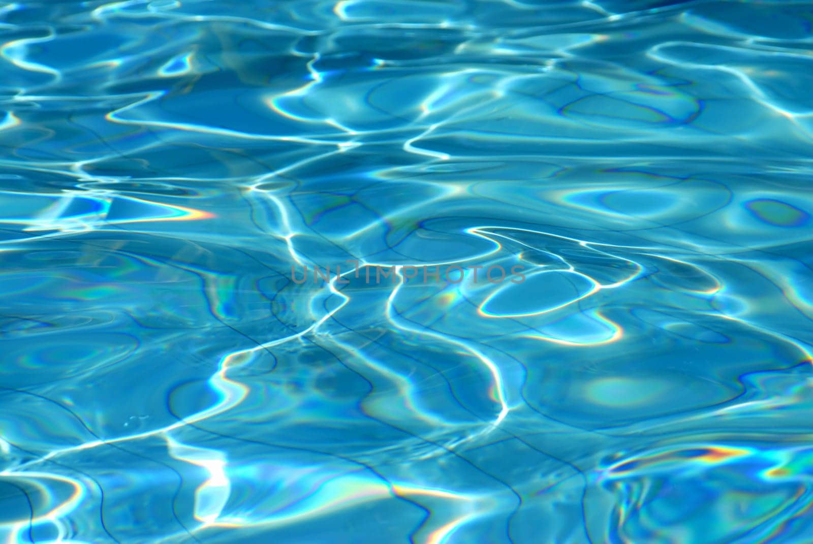reflection of the sun in a swimming pool, ideal as background