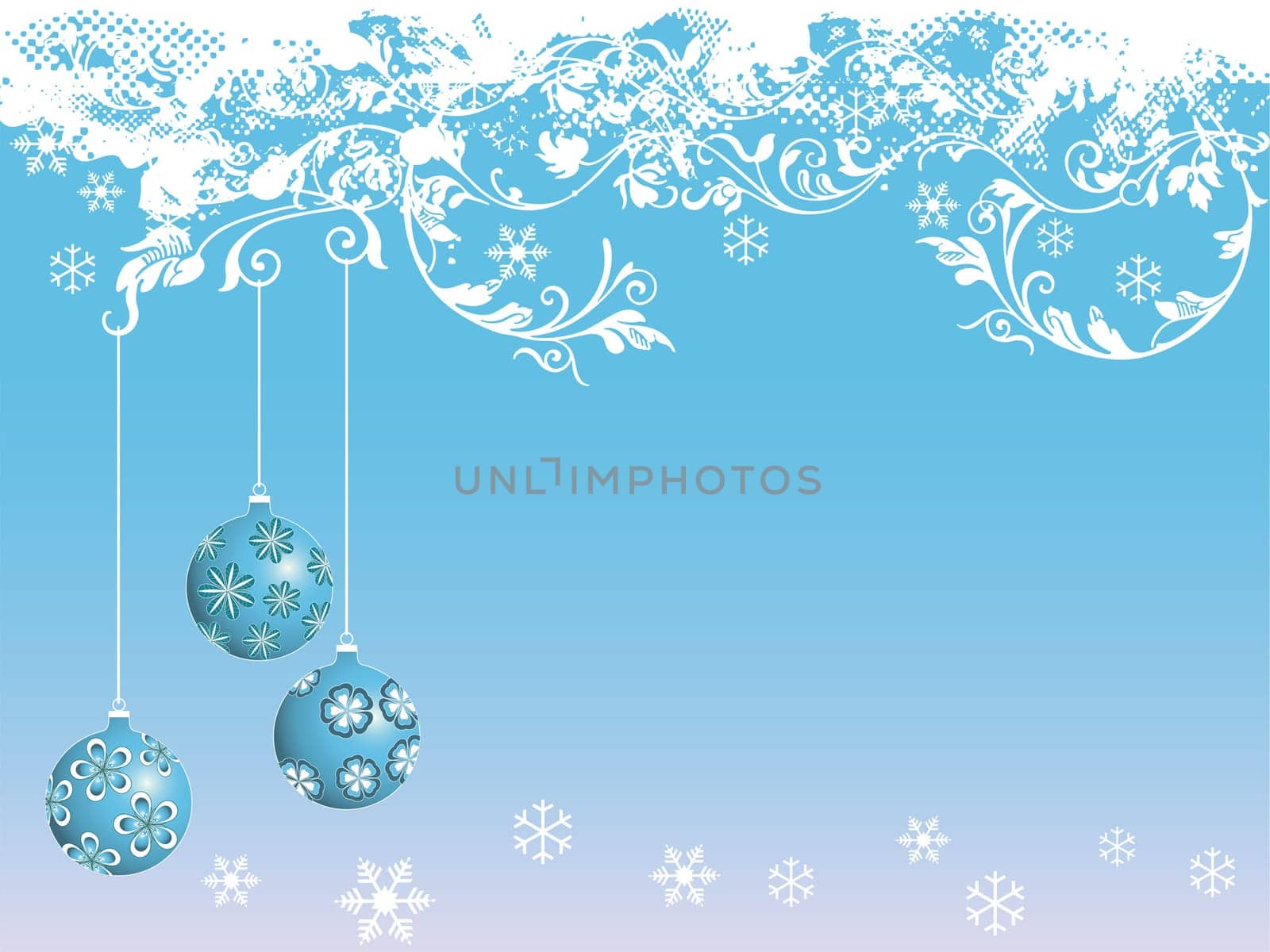 christmas background with ornaments