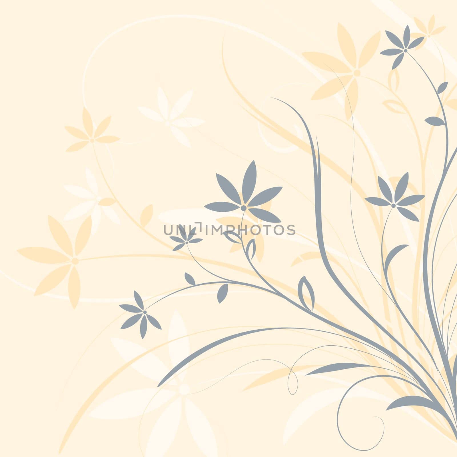 Abstract floral design