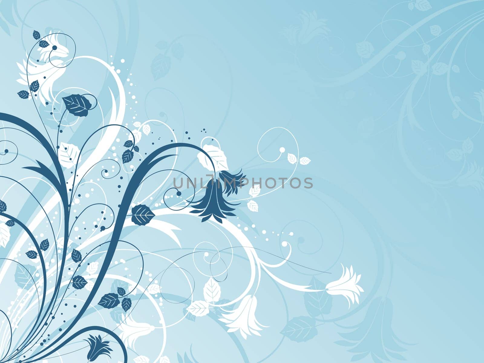 Abstract floral design