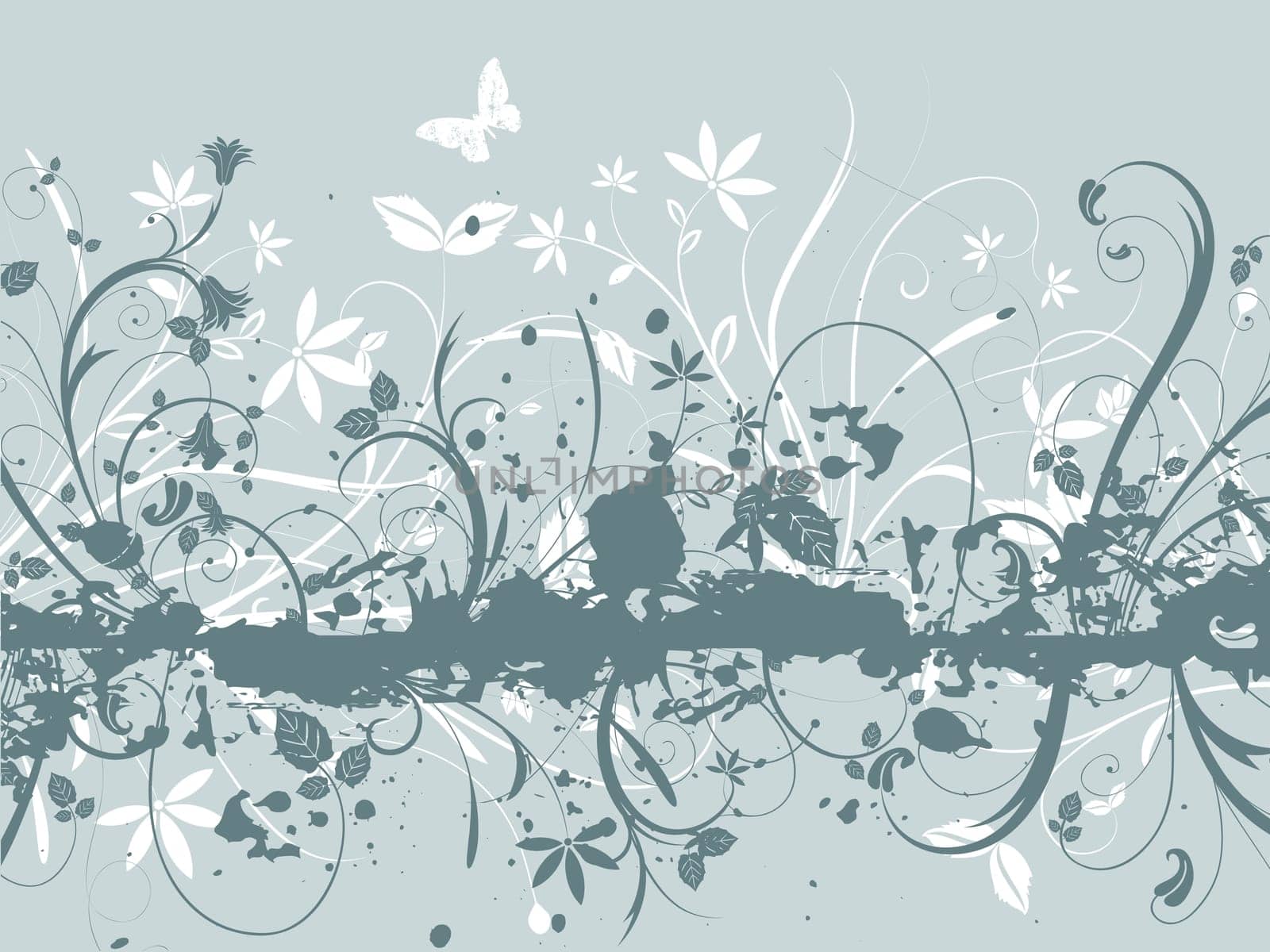 Abstract floral design