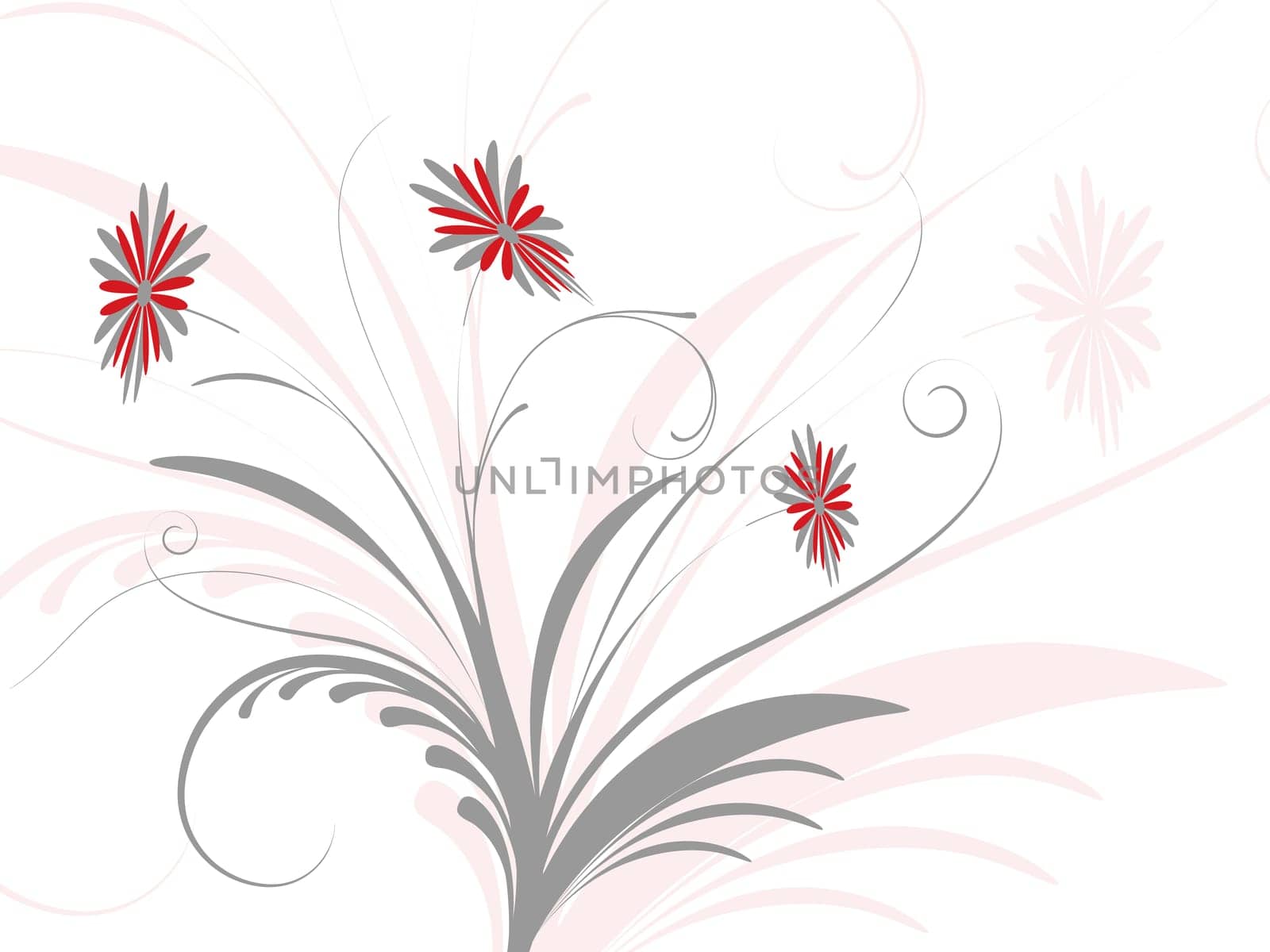 Abstract floral design