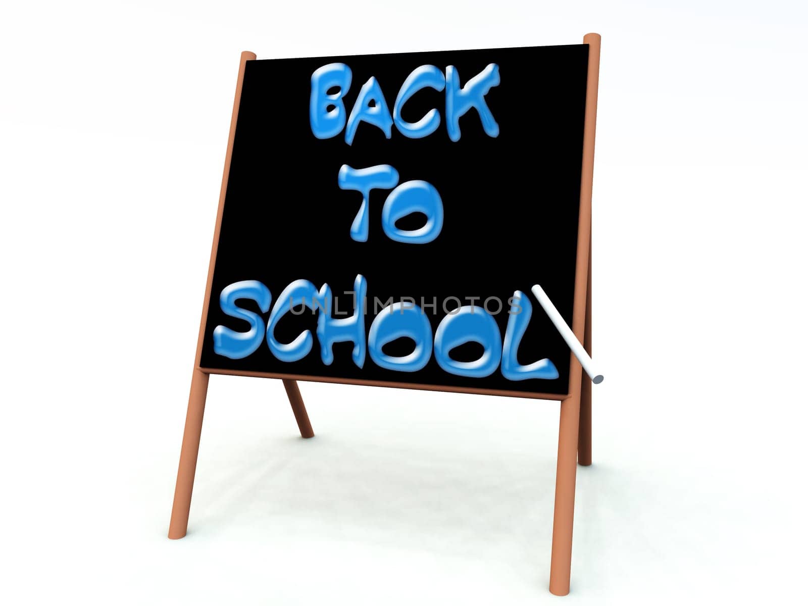 An image of a advert of a back to school sign written on a blackboard with some white chalk.