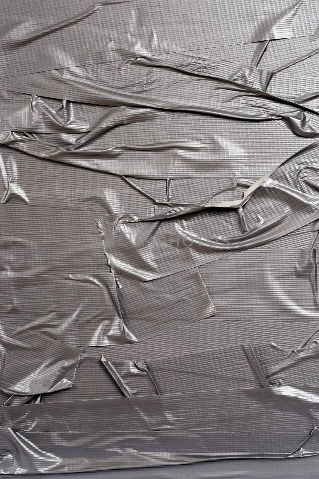 A background image of metallic duct tape.  Element image for do-it-yourself applications.