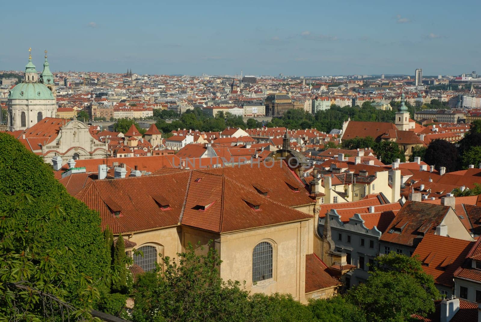Skyline of historic Prague