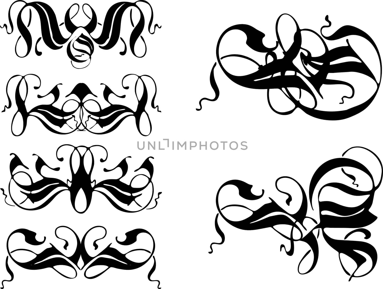 ornamental design element set