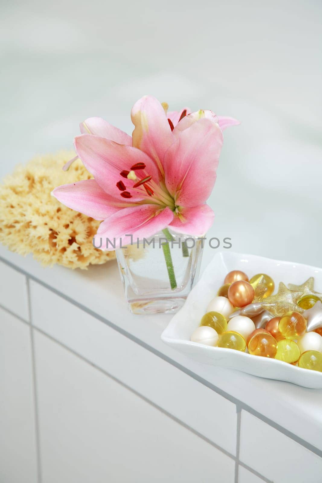 Detail of bathroom accessories