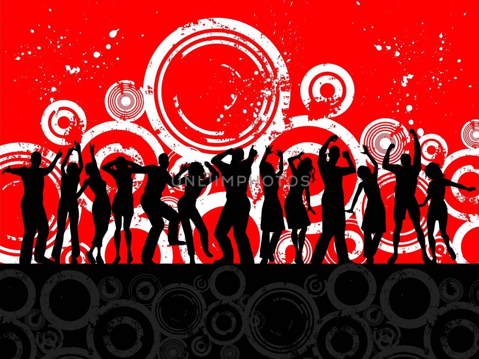 Grunge party background