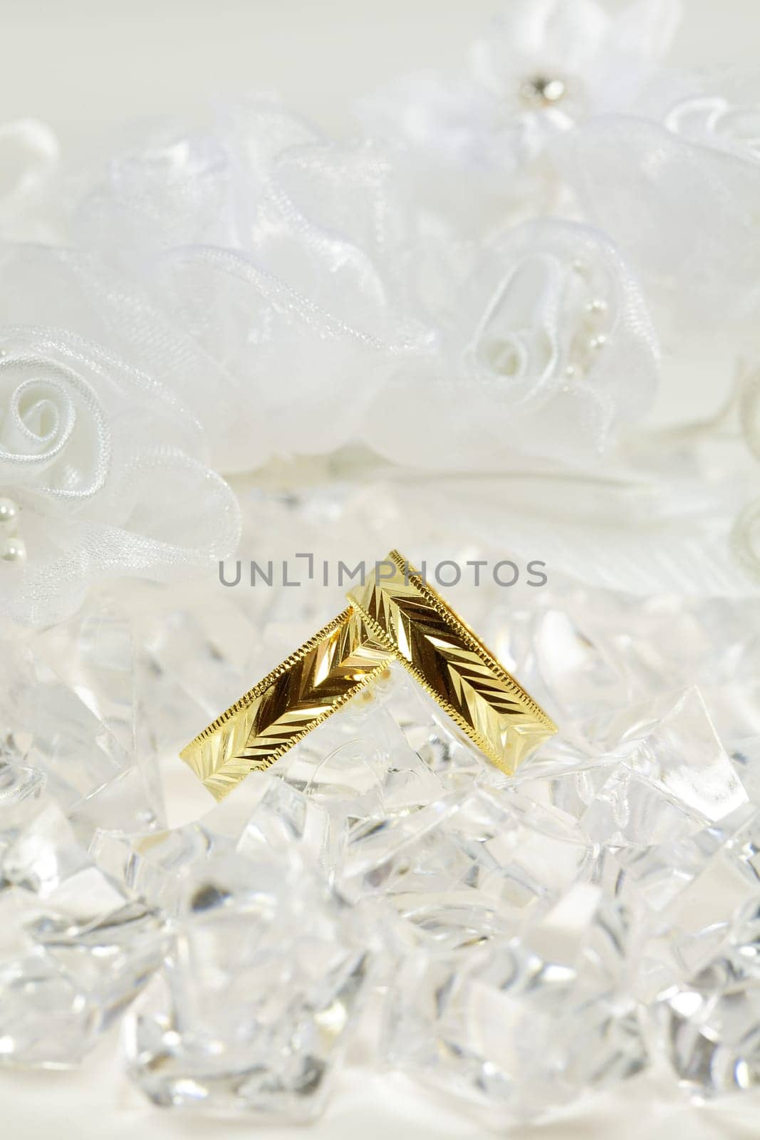Still life for wedding with wedding rings