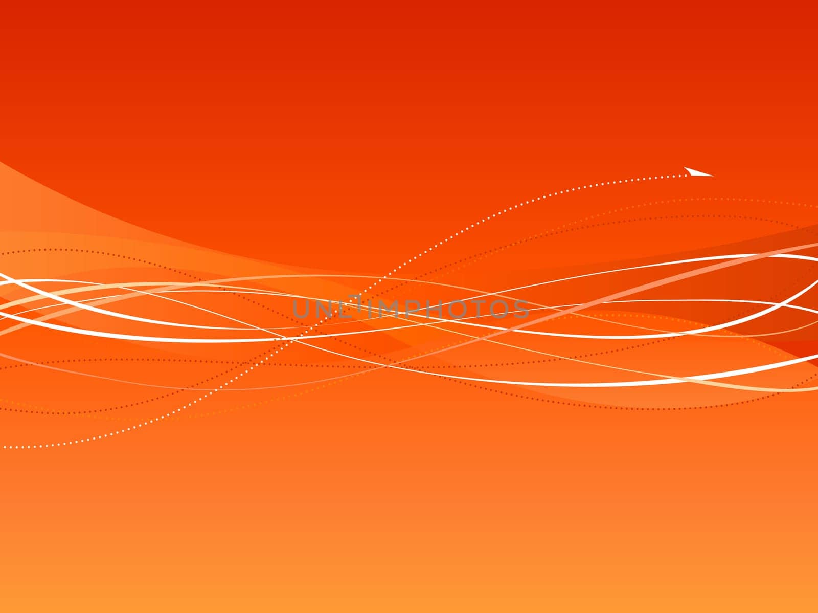 Above and Beyond Background with flowing lines and arrow. Easy-edit layered file.