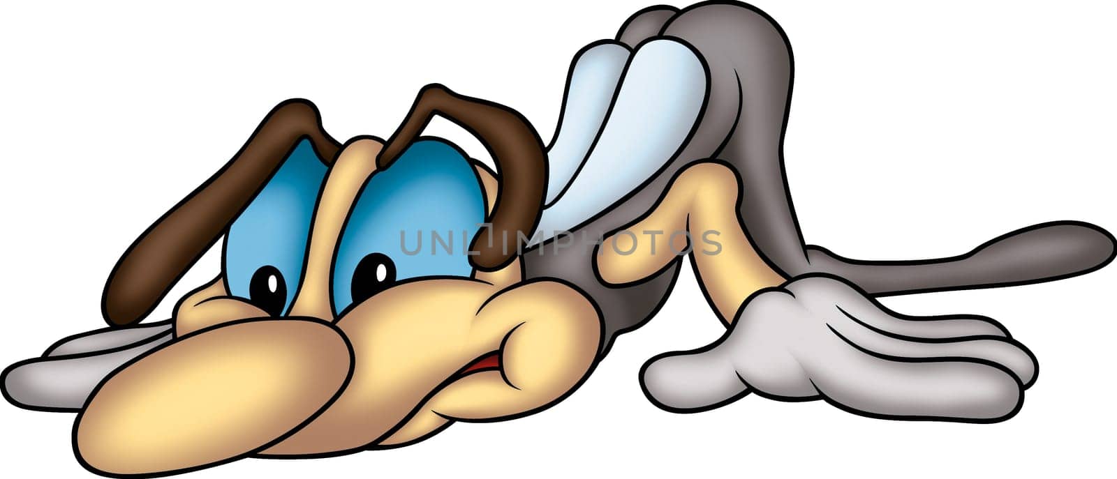 Beetle 12 - High detailed and coloured cartoon illustration - Detective bug