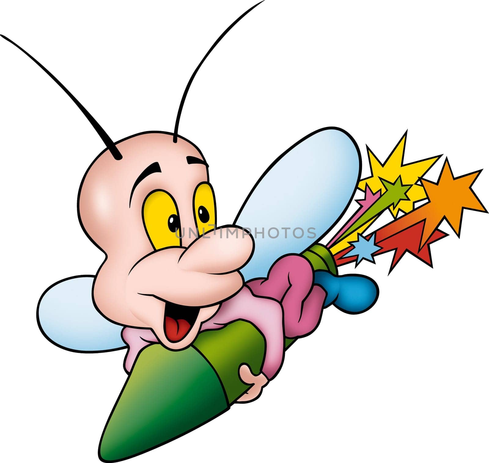 Butterfly 16 pyro - High detailed and coloured illustration