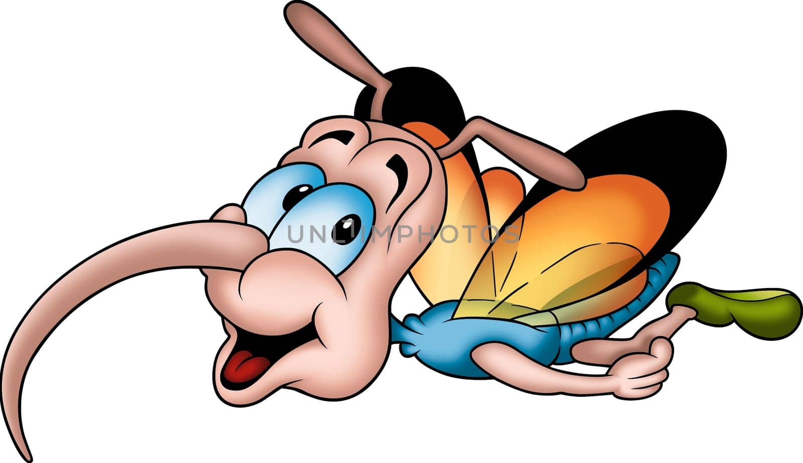 Butterfly 05 - High detailed and coloured illustration - Flying butterfly