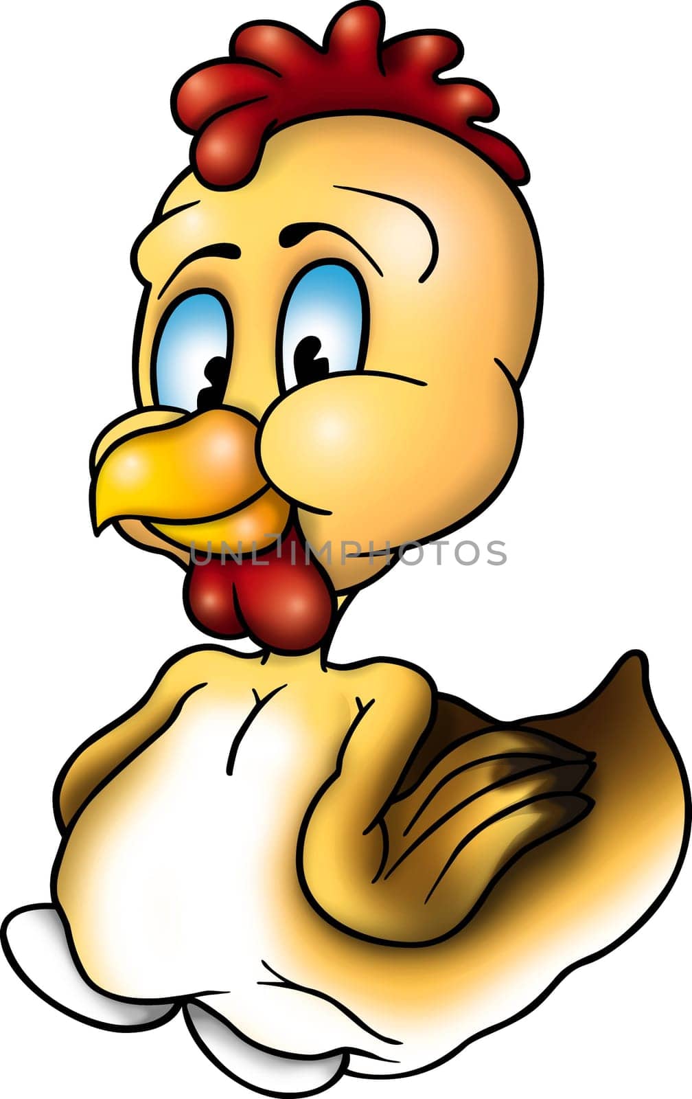 Hen - High detailed and coloured illustration - Sweet hen