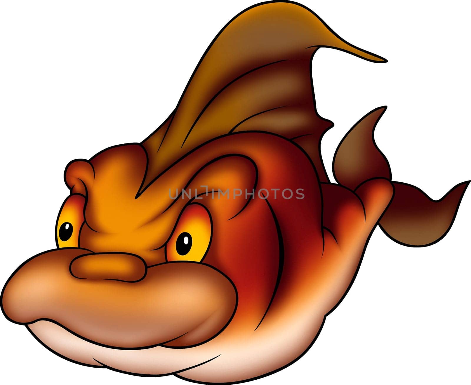 Fish 15 - High detailed illustration - Flamy underwater fish