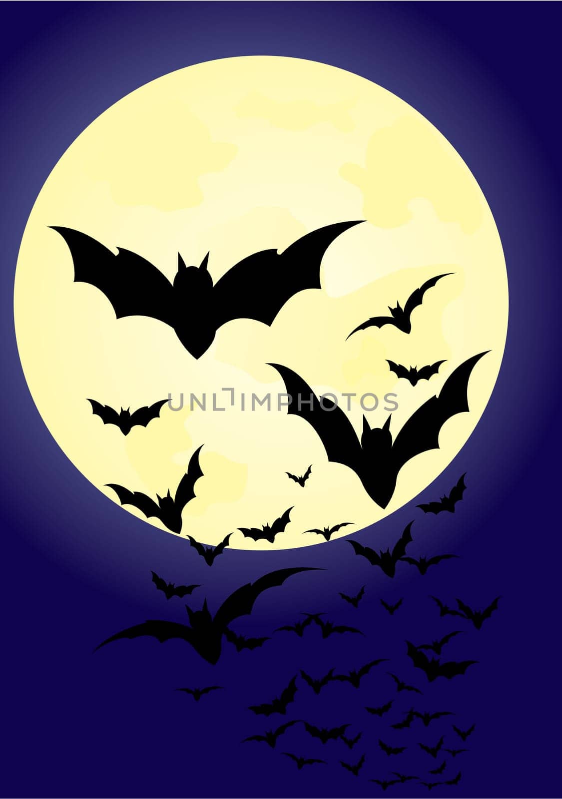 bats on the moonlight