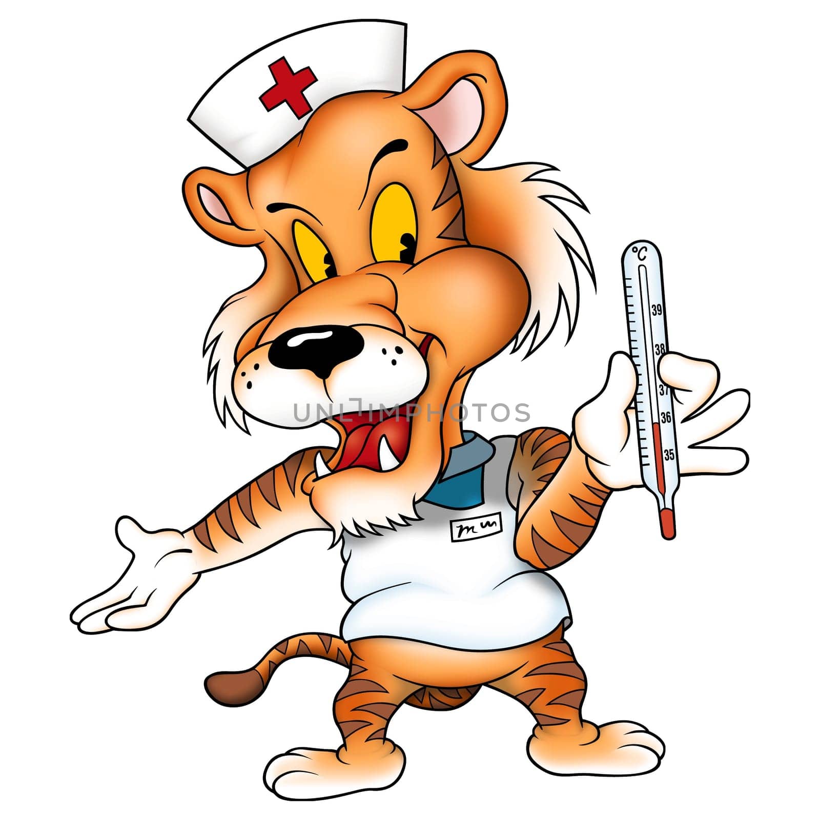 Tiger 03 medic - High detailed and coloured illustration