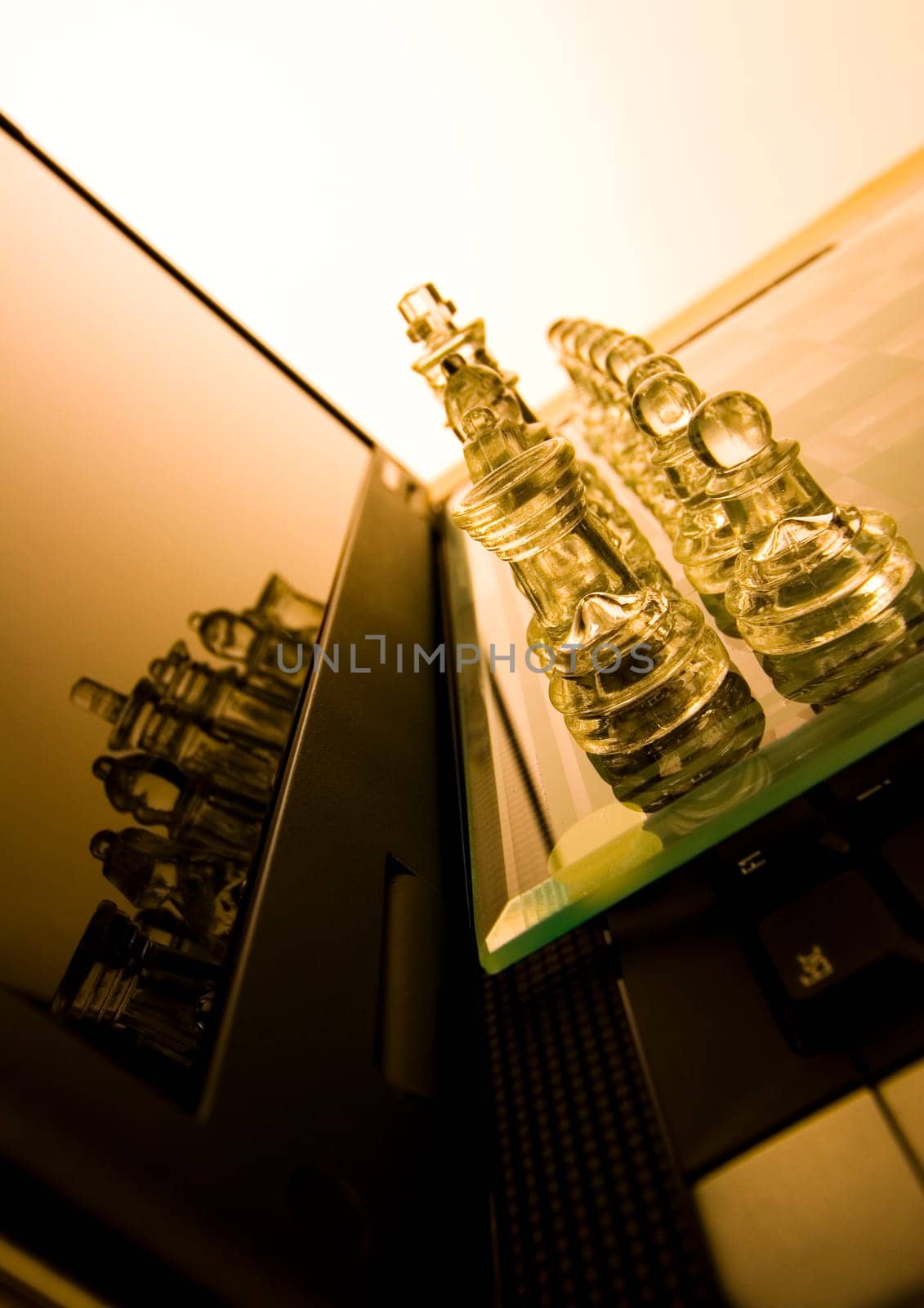 Chess - a game for two people that is played on a board with 64 black and white squares called a chessboard.