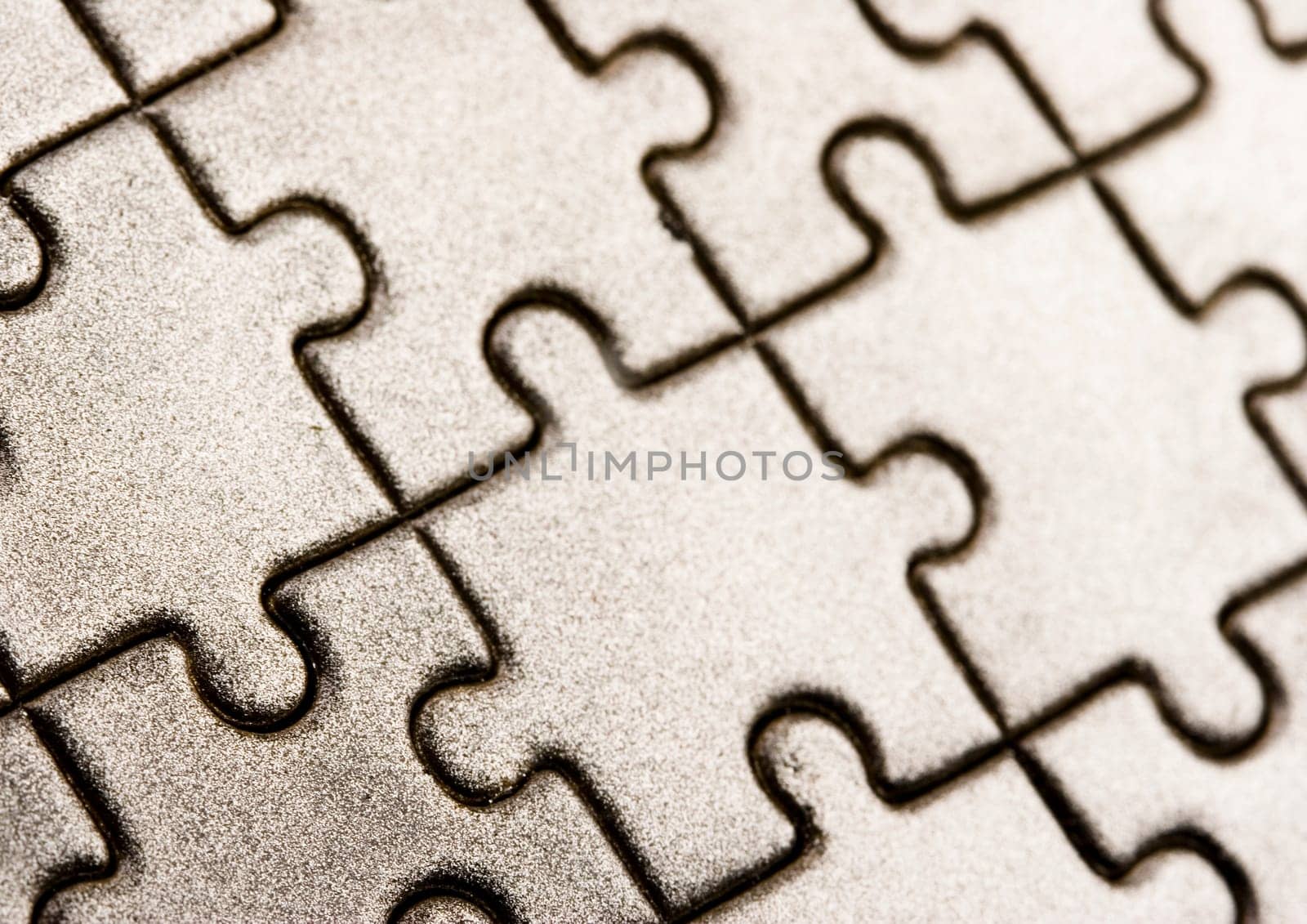 Puzzle texture on the perspective.